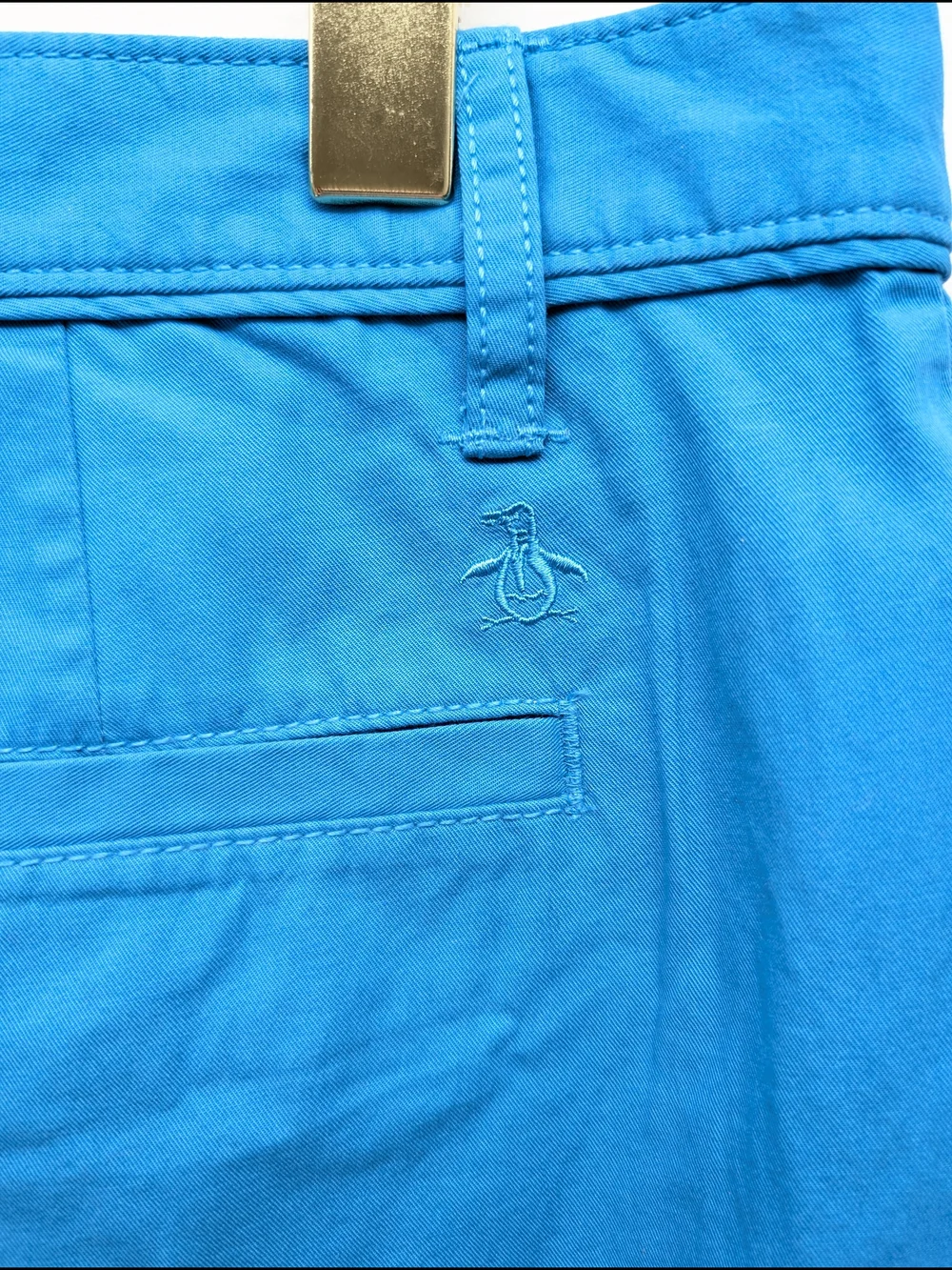 Original Penguin Bright Blue Flat Front Chino Shorts